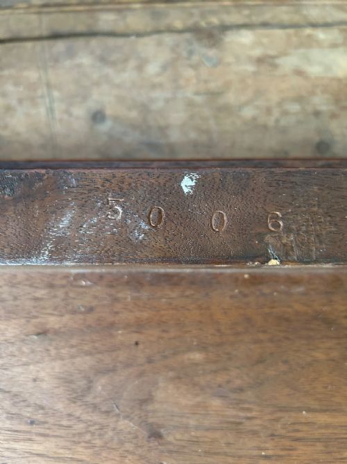 19TH CENTURY WALNUT HALL BENCHWINDOW SEAT BY SHOOLBRED CO - ADDITIONAL PHOTO 6