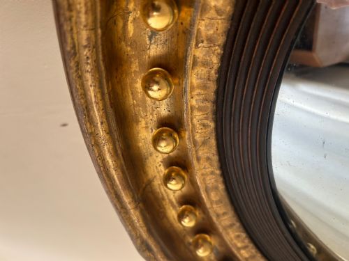 REGENCY GILT CONVEX MIRROR - ADDITIONAL PHOTO 10