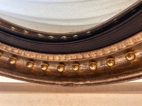 REGENCY GILT CONVEX MIRROR - ADDITIONAL PHOTO 11