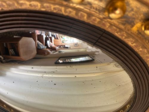 REGENCY GILT CONVEX MIRROR - ADDITIONAL PHOTO 13