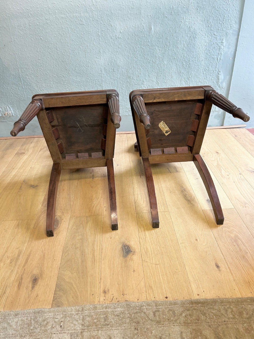Pair of Regency Mahogany Gillows Hall Chairs  View XI
