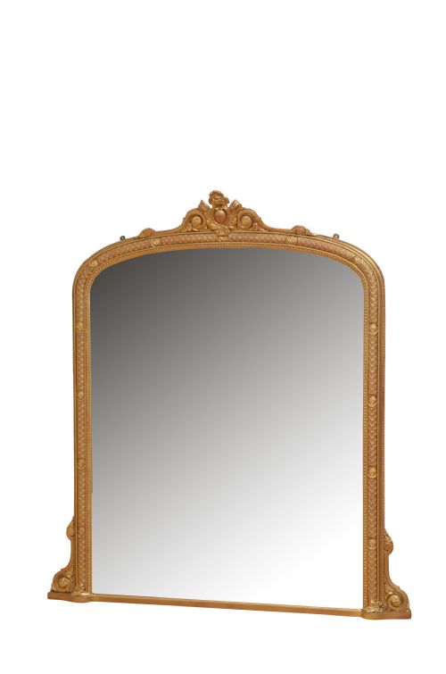 Fine Victorian Overmantel Mirror