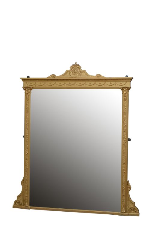 Victorian Giltwood Overmantle Mirror