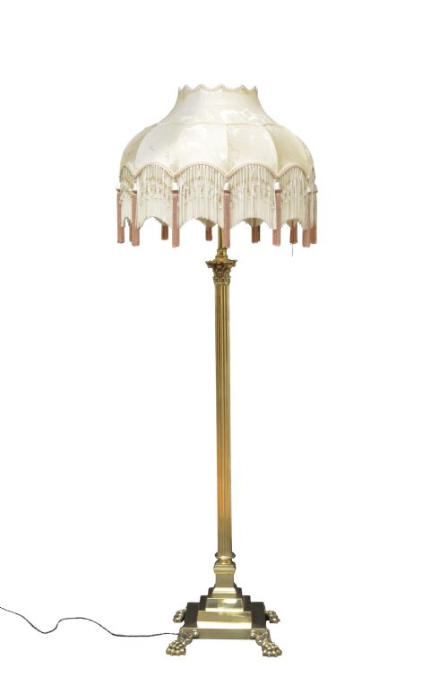 Victorian Brass Floor Lamp