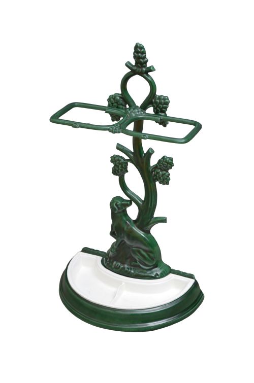 French Enamelled Umbrella Stand / Stick Stand