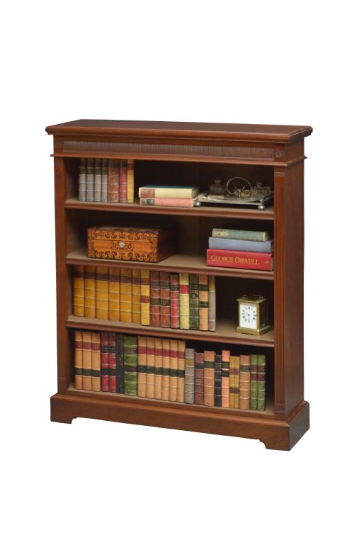 Victorian Walnut Open Bookcase