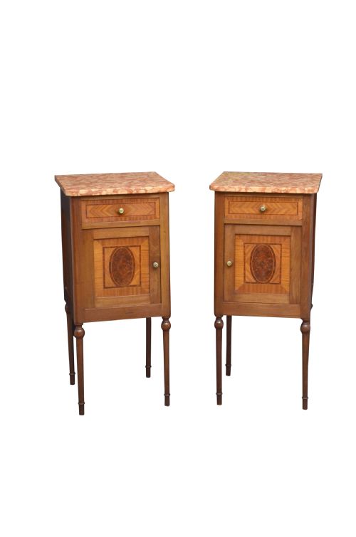 Pair of Turn of the Century Bedside Cabinets