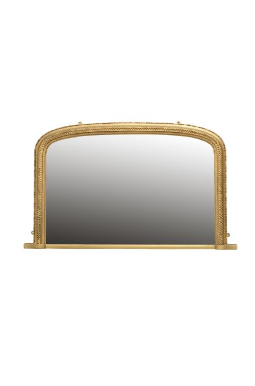 Victorian Overmantel Gilt Mirror