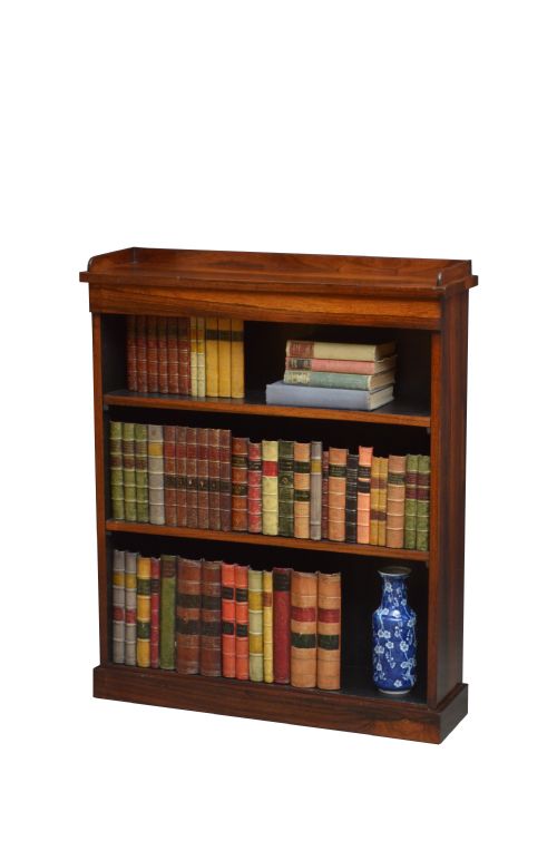 Fine William IV Rosewood Open Bookcase