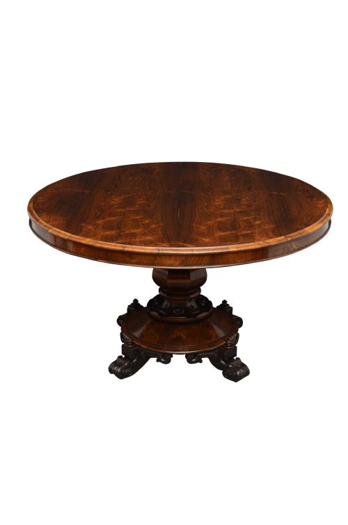 Fine Early Victorian Rosewood Centre Table Dining Table