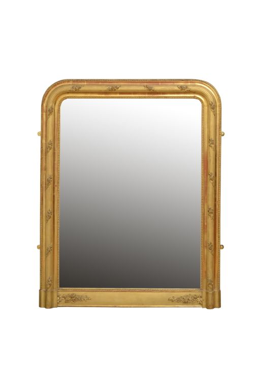 19th Century French Pier Mirror Gilt