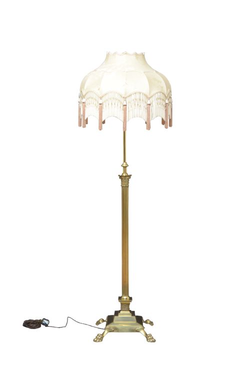 Victorian Brass Standard Floor Lamp