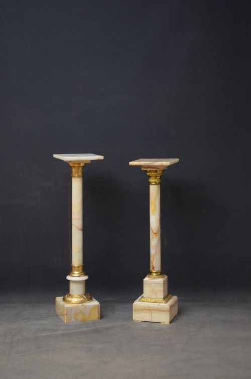 Matched Pair of Marble Columns