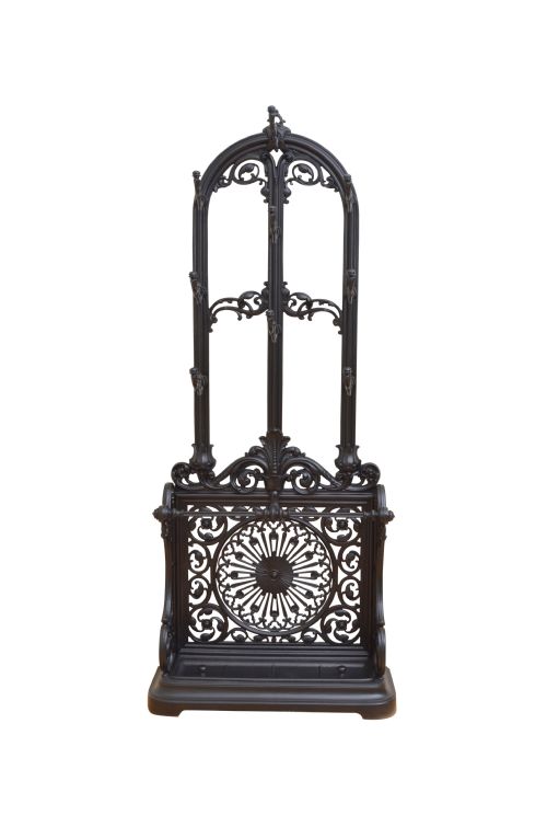 Coalbrookdale Style Cast Iron Hall Stand
