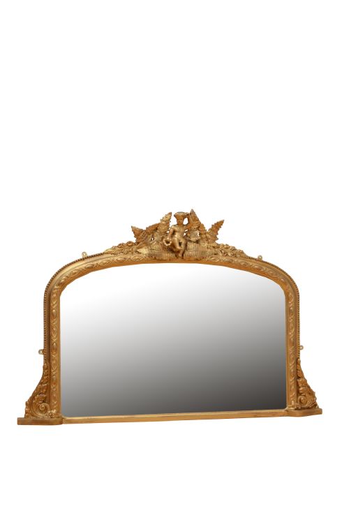 Small Victorian Overmantel Mirror
