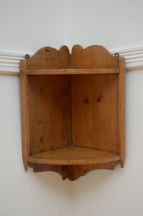 Victorian Country House Pine Corner Shelves