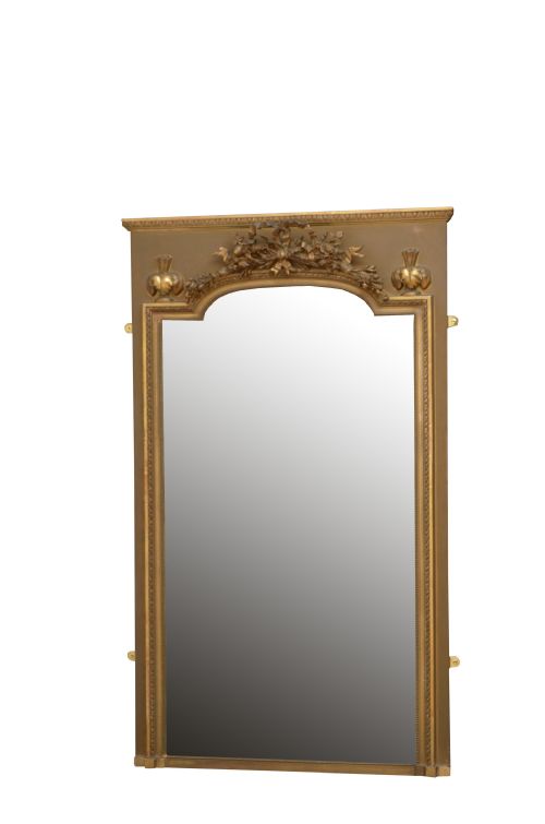 Elegant 19th Century Trumeau Mirror