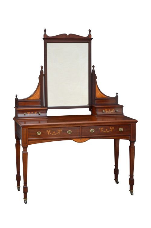 Edwardian Maple & Co Mahogany Dressing Table