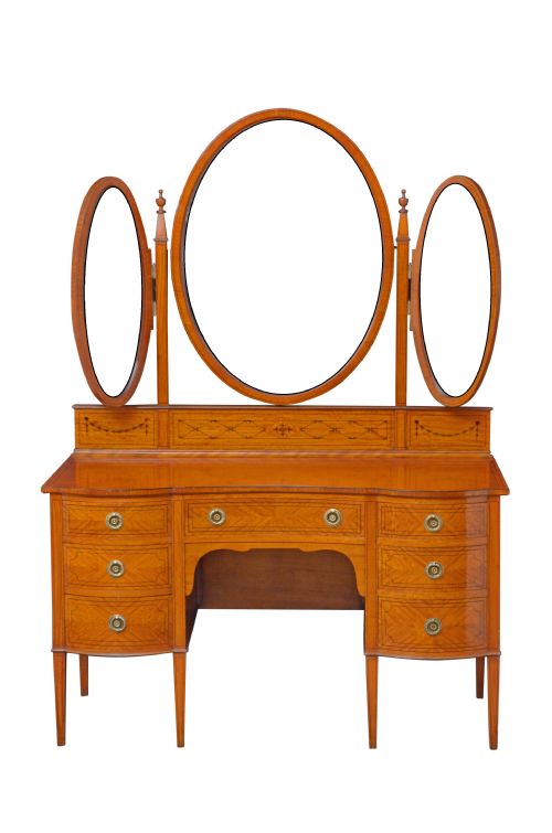 Edwardian Satinwood Dressing Table

