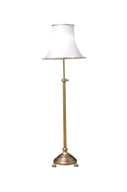Edwardian Brass and Copper Floor Standard Lamp