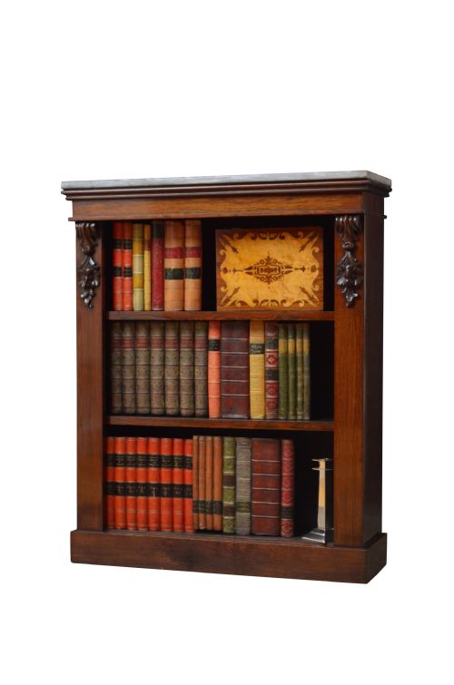 Early Victorian Rosewood Open Bookcase