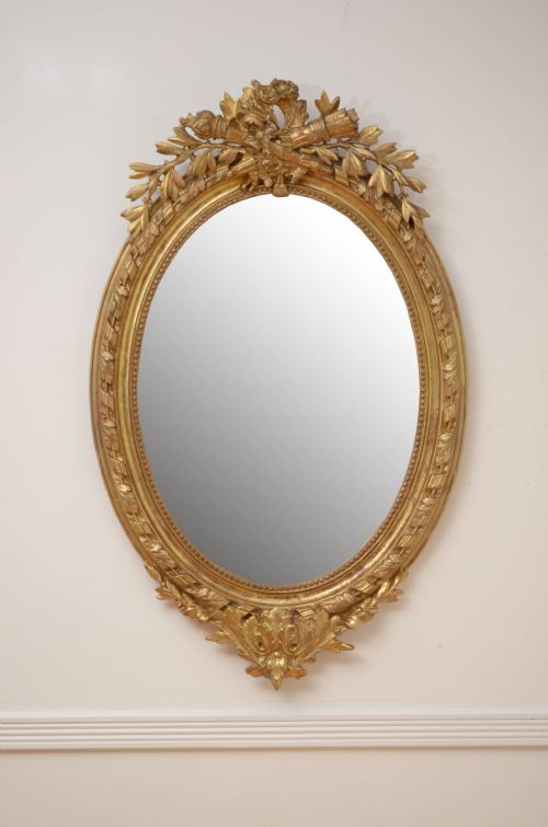 19th Century French Gilt Wall Mirror