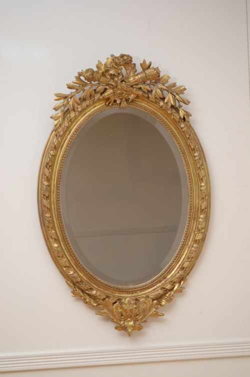 fig 1. 19th Century French Gilt Wall Mirror