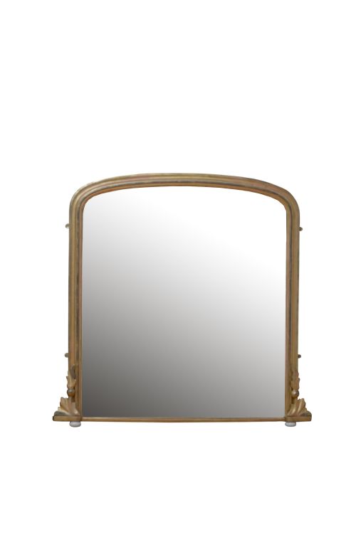 Victorian Giltwood Overmatel Mirror