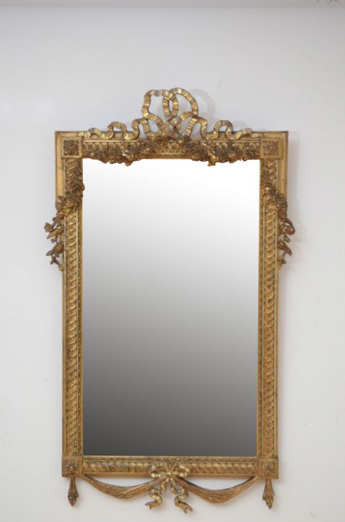 Early Xxth Century Giltwood Mirror