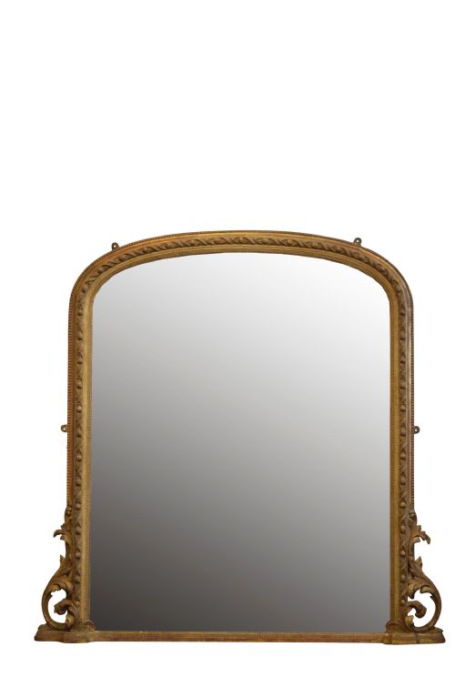 Early Victorian Overmantel Mirror H135cm