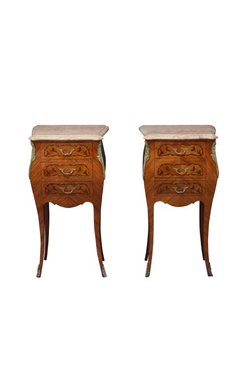 Pair of French Bedside Cabinets
