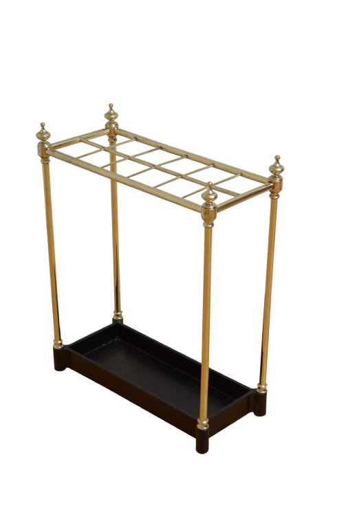 Exceptional Victorian Brass Umbrella Stand