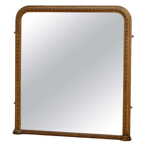 Early Victorian Giltwood Wall Mirror H129cm