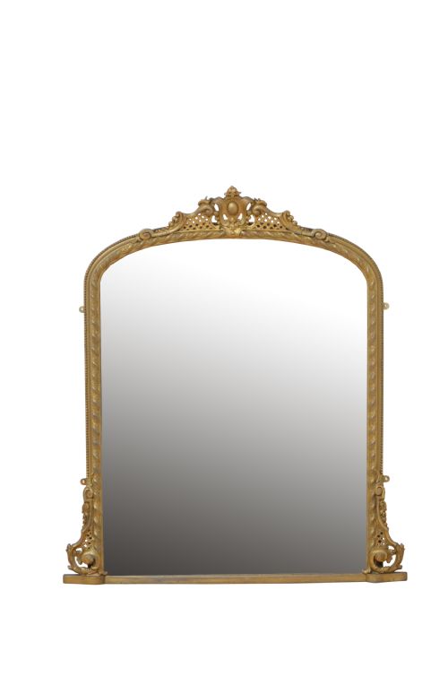 English Victorian Giltwood Wall Mirror H143cm