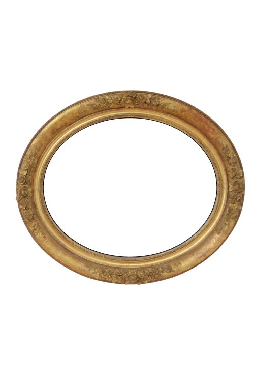Large 19th Century Giltwood Wall Mirror 89x115cm