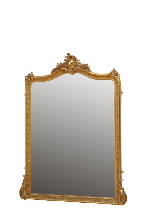Fine French Giltwood Wall Mirror H167cm