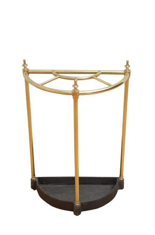 Brass Umbrella Stand of Demi Lune Shape