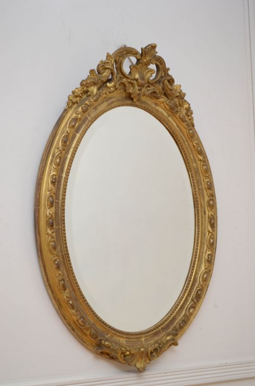 fig 1. Fine 19th Century Giltwood Wall Mirror