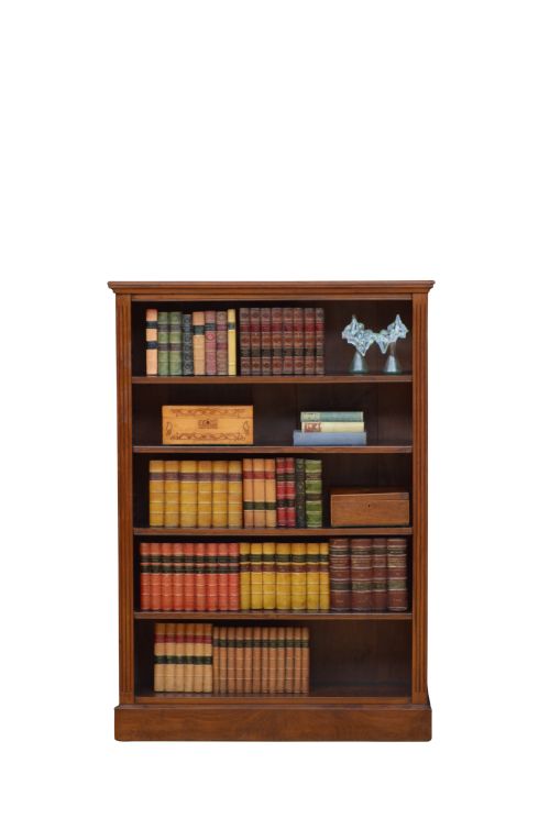 Victorian Solid Walnut Open Bookcase