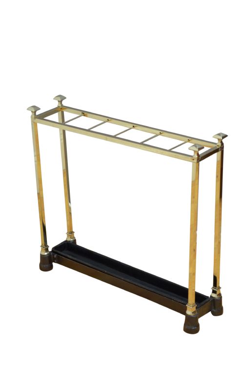 Arts and Crafts Brass Umbrella Stand Stick Stand