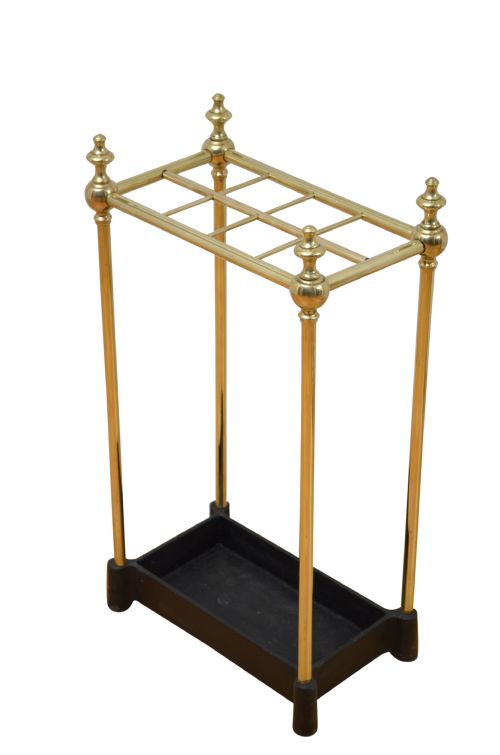 19th Century, French, Umbrella Stand in Brass