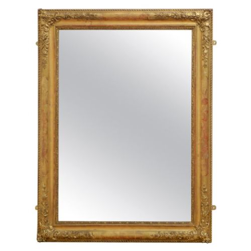 Superb 19th Century Giltwood Wall Mirror H122cm