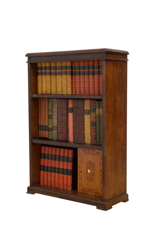 Early Xxth Century Solid Oak Open Bookcase