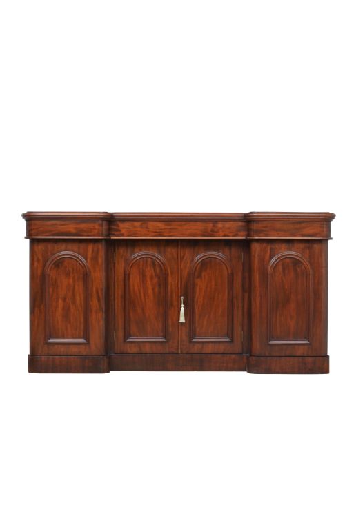 English Victorian Mahogany Four Door Sideboard