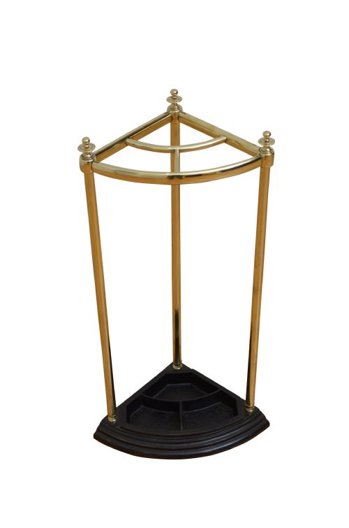 Rare English Victorian Corner Umbrella Stand Walking Stick Stand