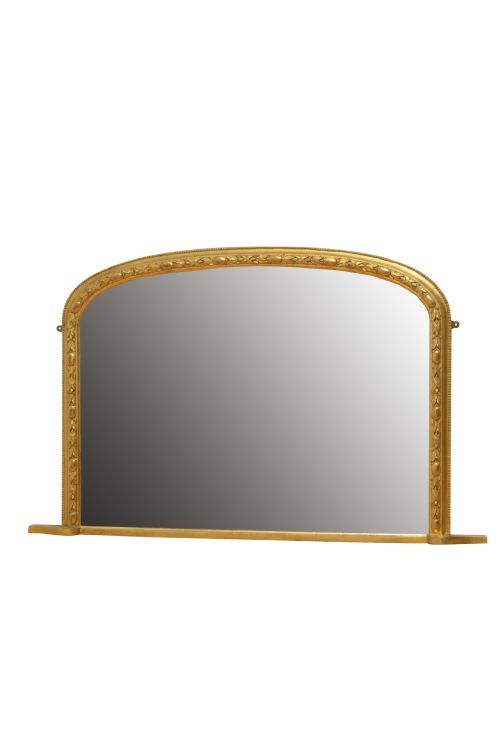 Victorian Gilded Overmantel Mirror H81cm