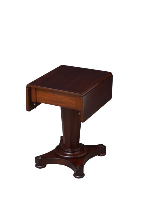 WILLIAM IV EARLY VICTORIAN MAHOGANY DROP LEAF TABLE - ADDITIONAL PHOTO 1