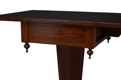 WILLIAM IV EARLY VICTORIAN MAHOGANY DROP LEAF TABLE - ADDITIONAL PHOTO 5
