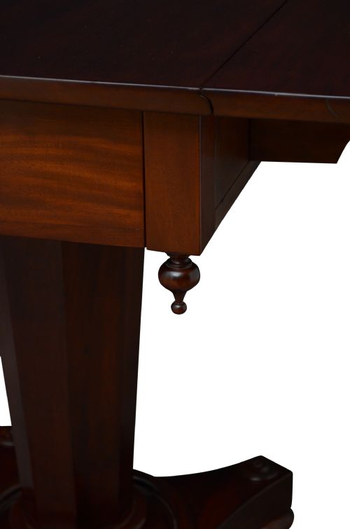 WILLIAM IV EARLY VICTORIAN MAHOGANY DROP LEAF TABLE - ADDITIONAL PHOTO 6