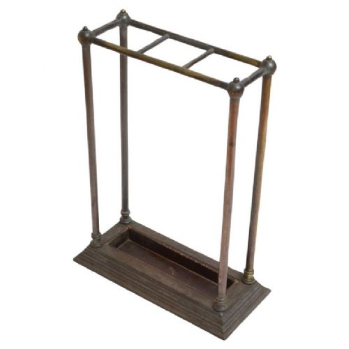 Metal Umbrella Stand of Narrow Proportions
